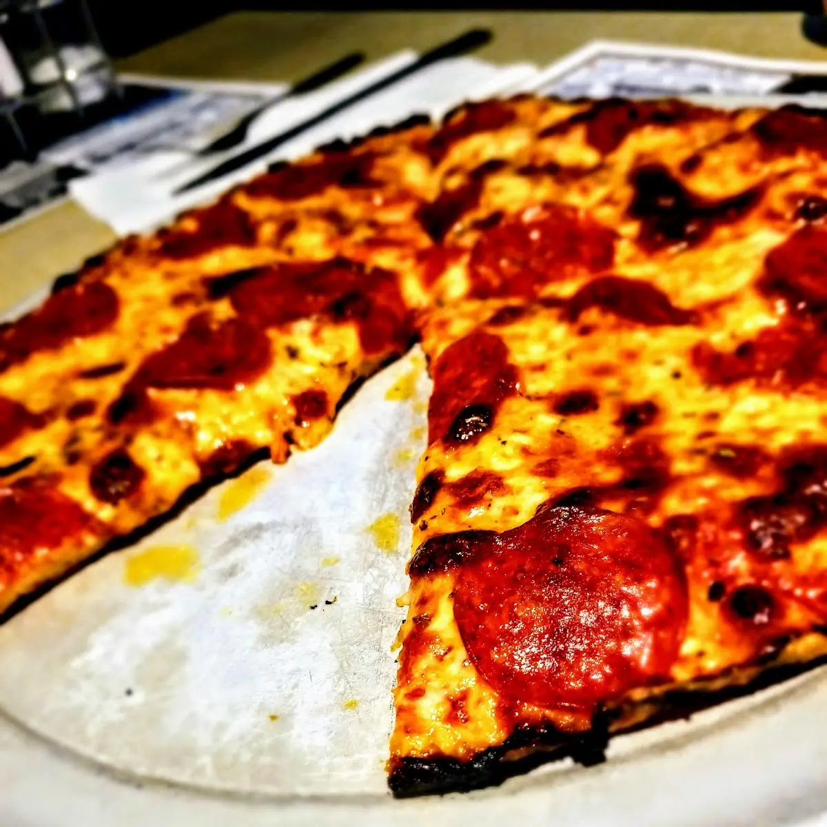 Well Done Pepperoni Pizza