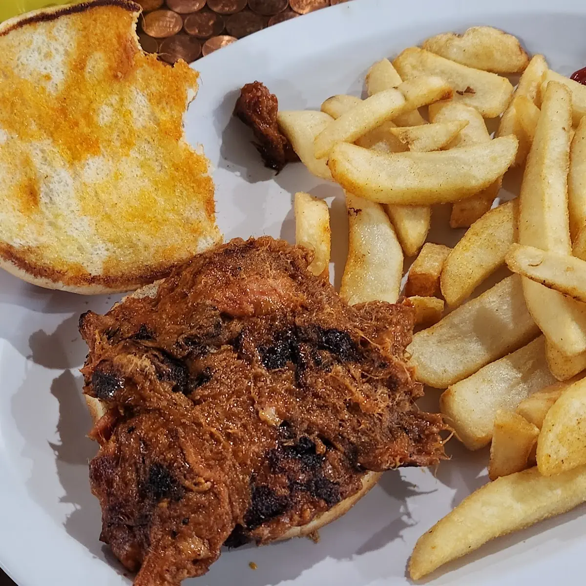 Pulled Pork and Steak Fries