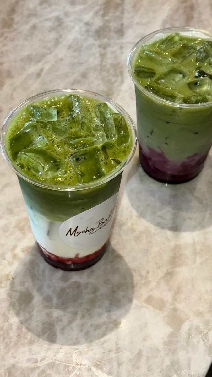Blueberry Iced Matcha