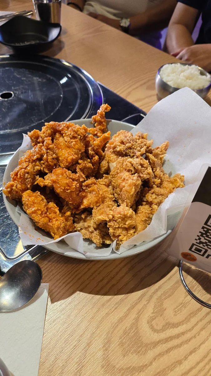 Half and Half Chicken Soy Garlic and Sweet Chili