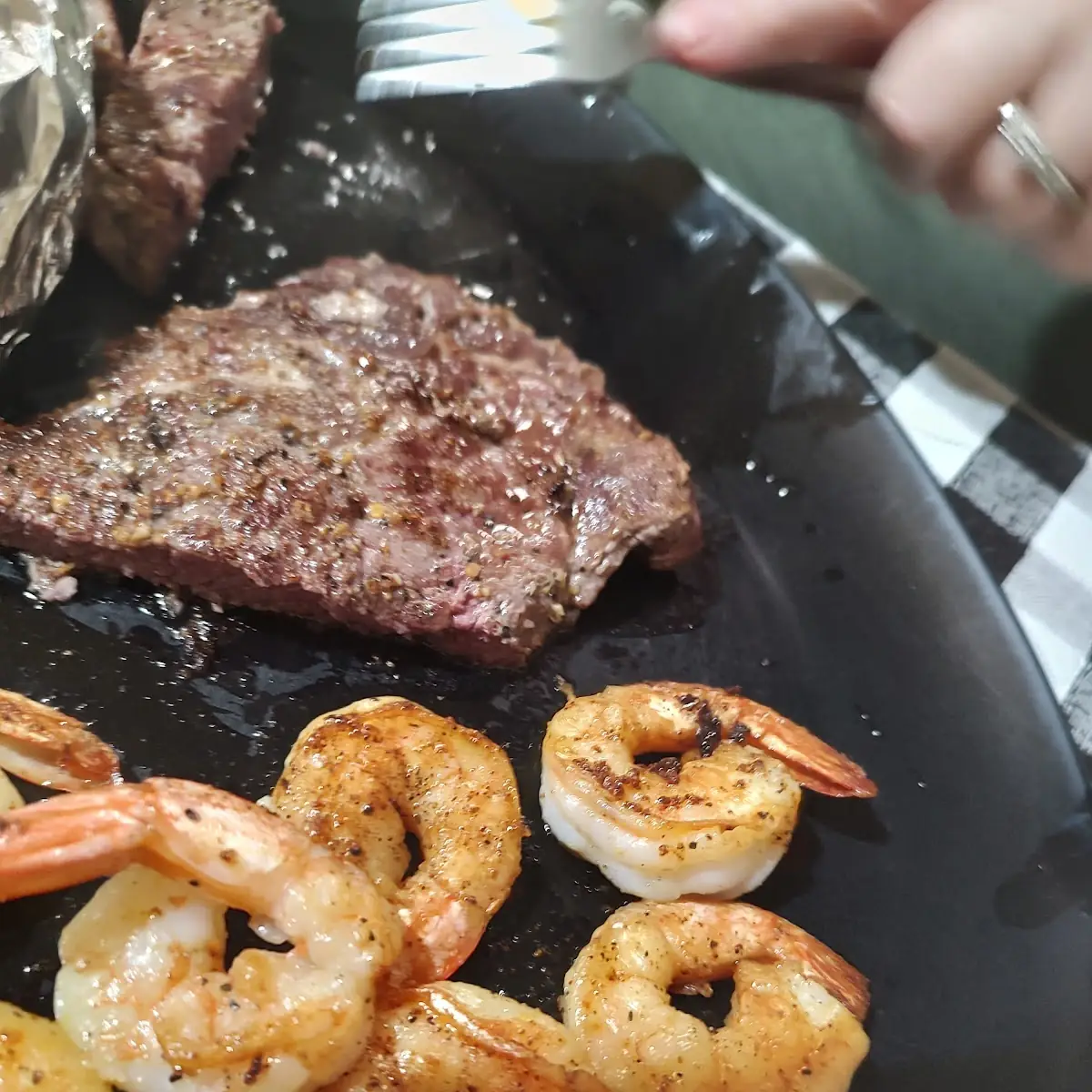 Bounce Ribeye w Grilled Shrimp