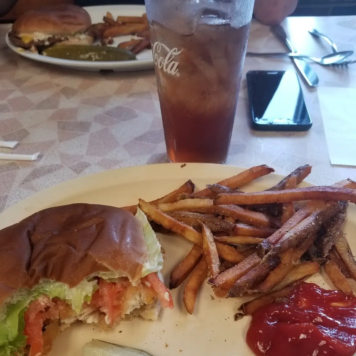 Burger and Fries