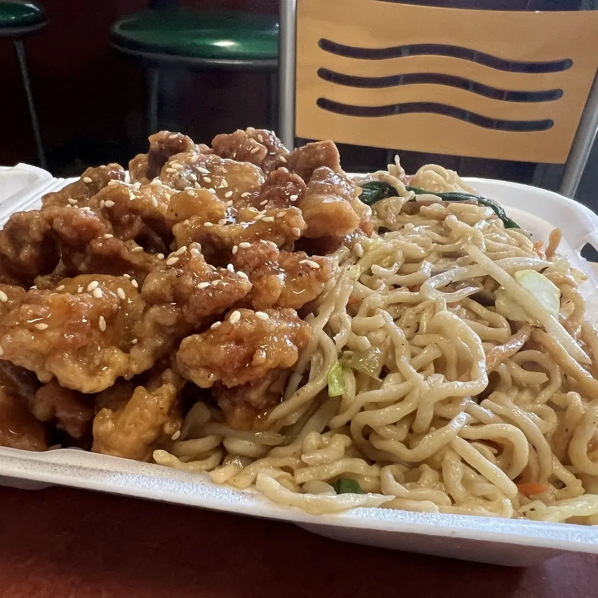 Orange Chicken & Chow Mein