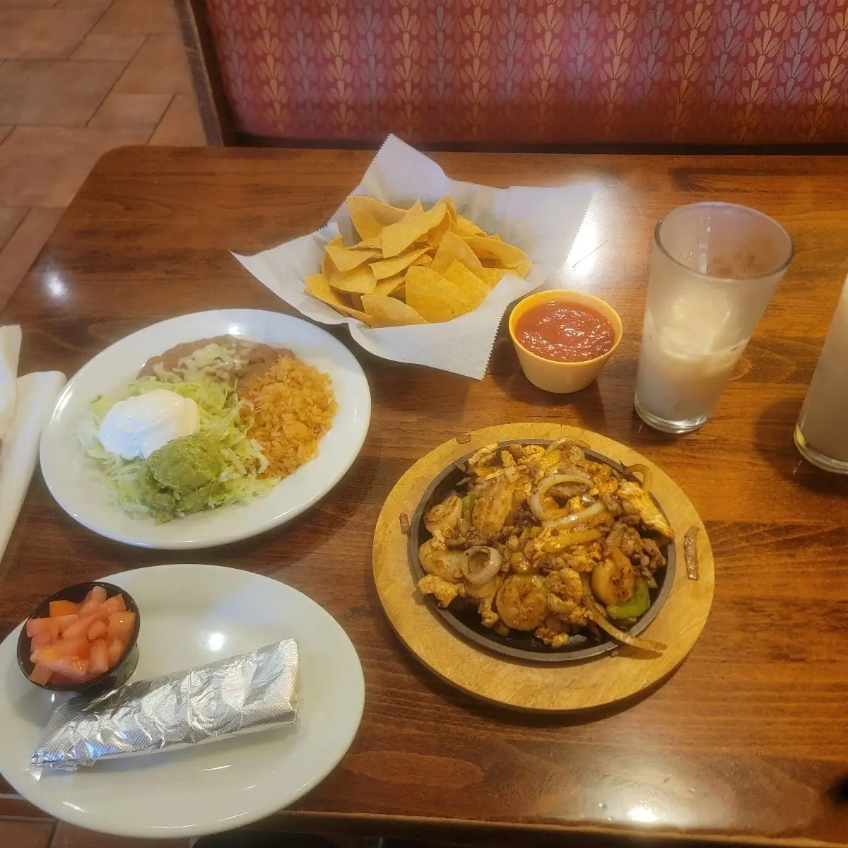 Cheese Quesadilla and Rice