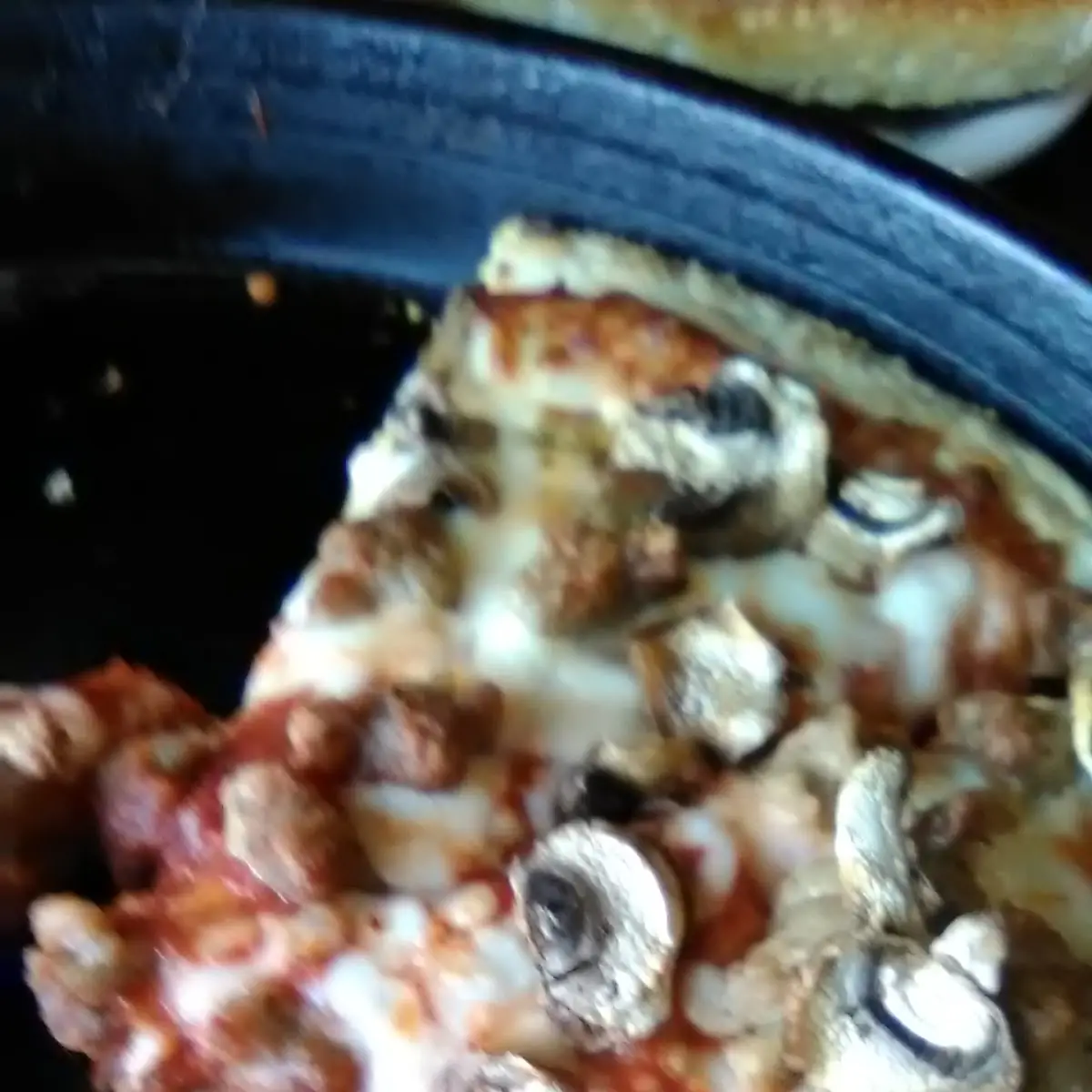 Mushroom and Sausage Pizza