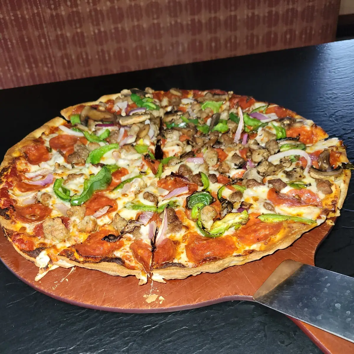 Thin Crust Supreme Pizza