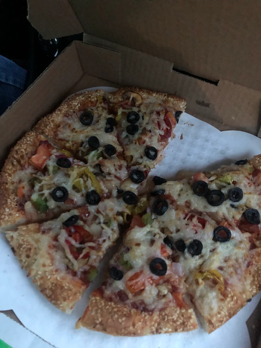 Vegan with Veggies, Red Swan Pizza - Calgary Macleod Trail