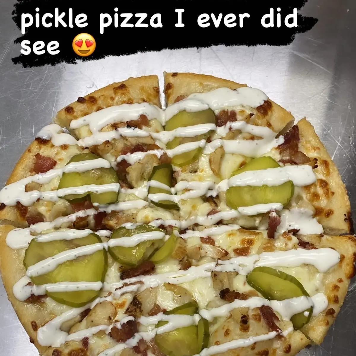 Chicken Pickle Pizza