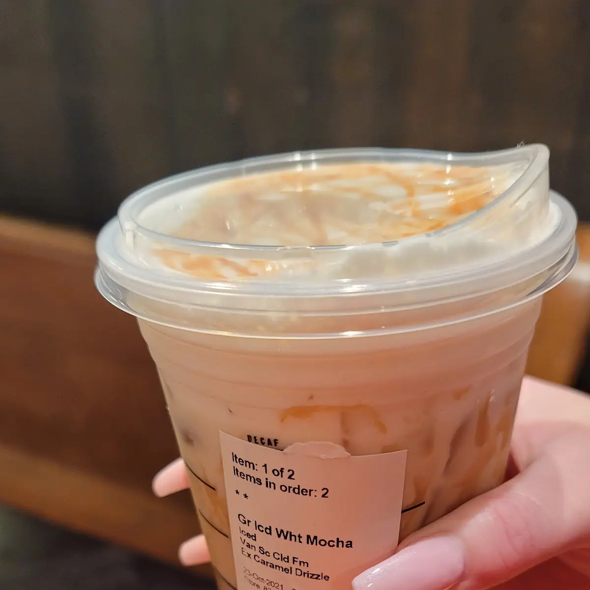 Iced White Chocolate Mocha