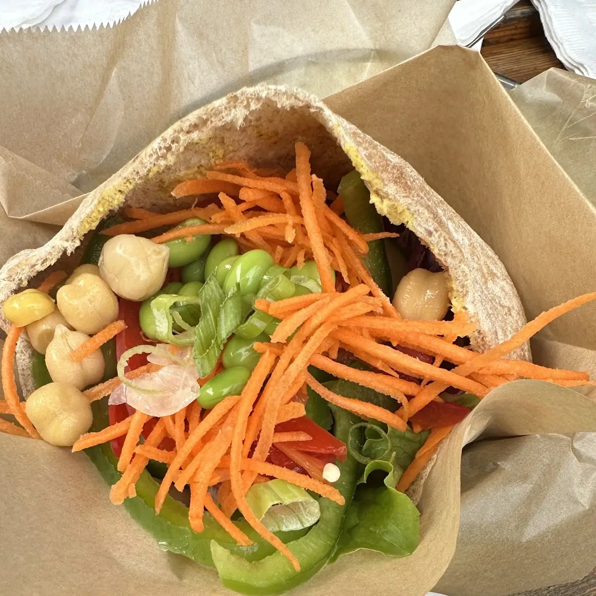 Curry Chicken Pita