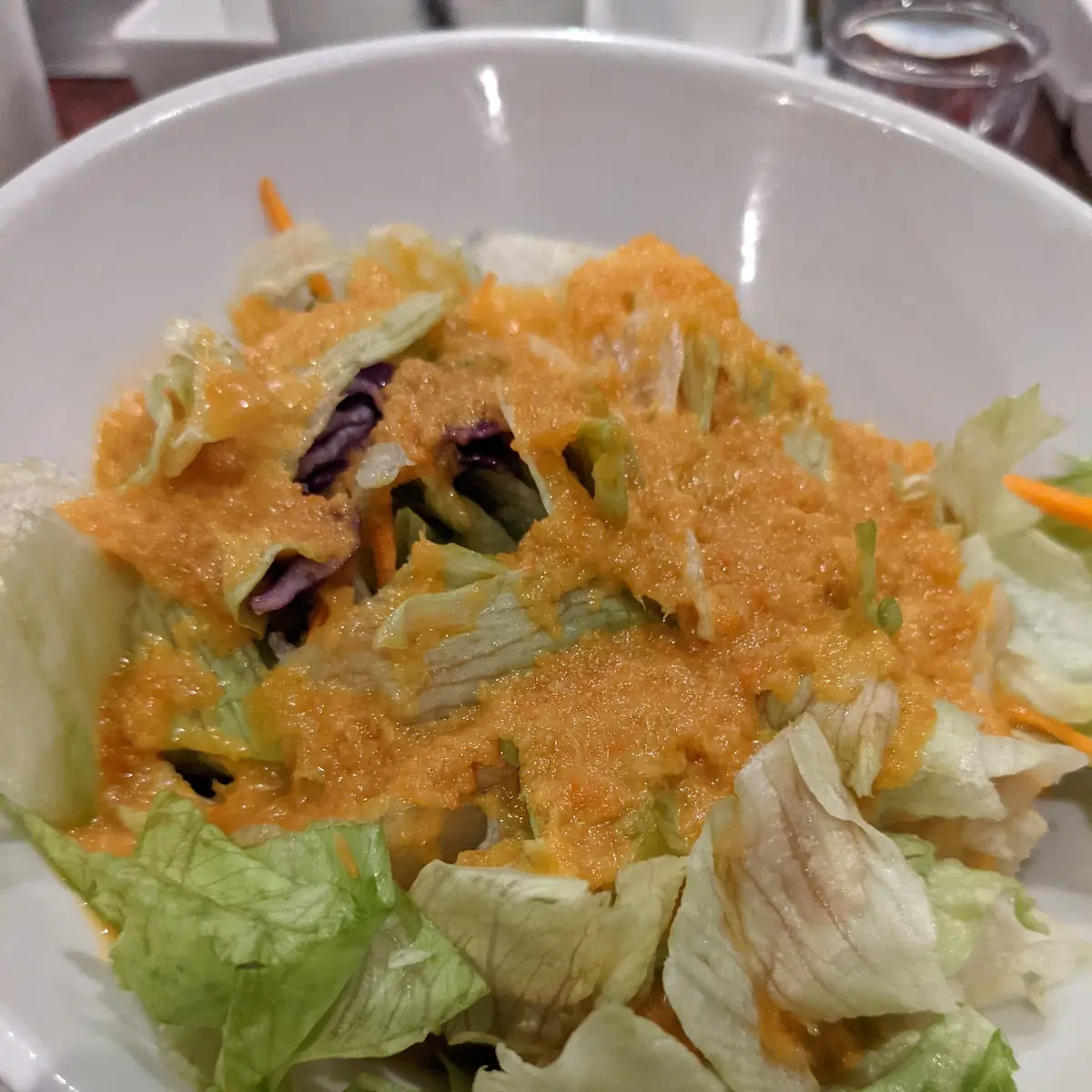 Salad with Ginger Dressing