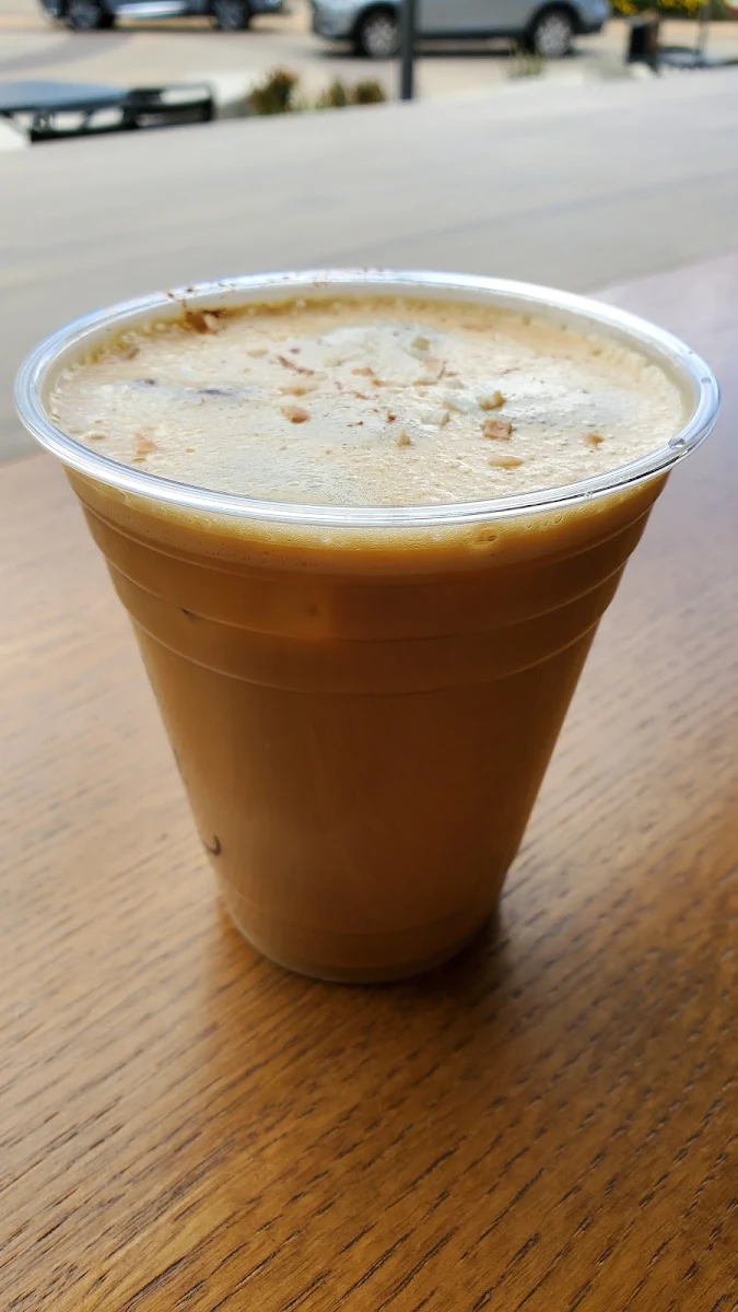 Iced Toasted Coconut Latte