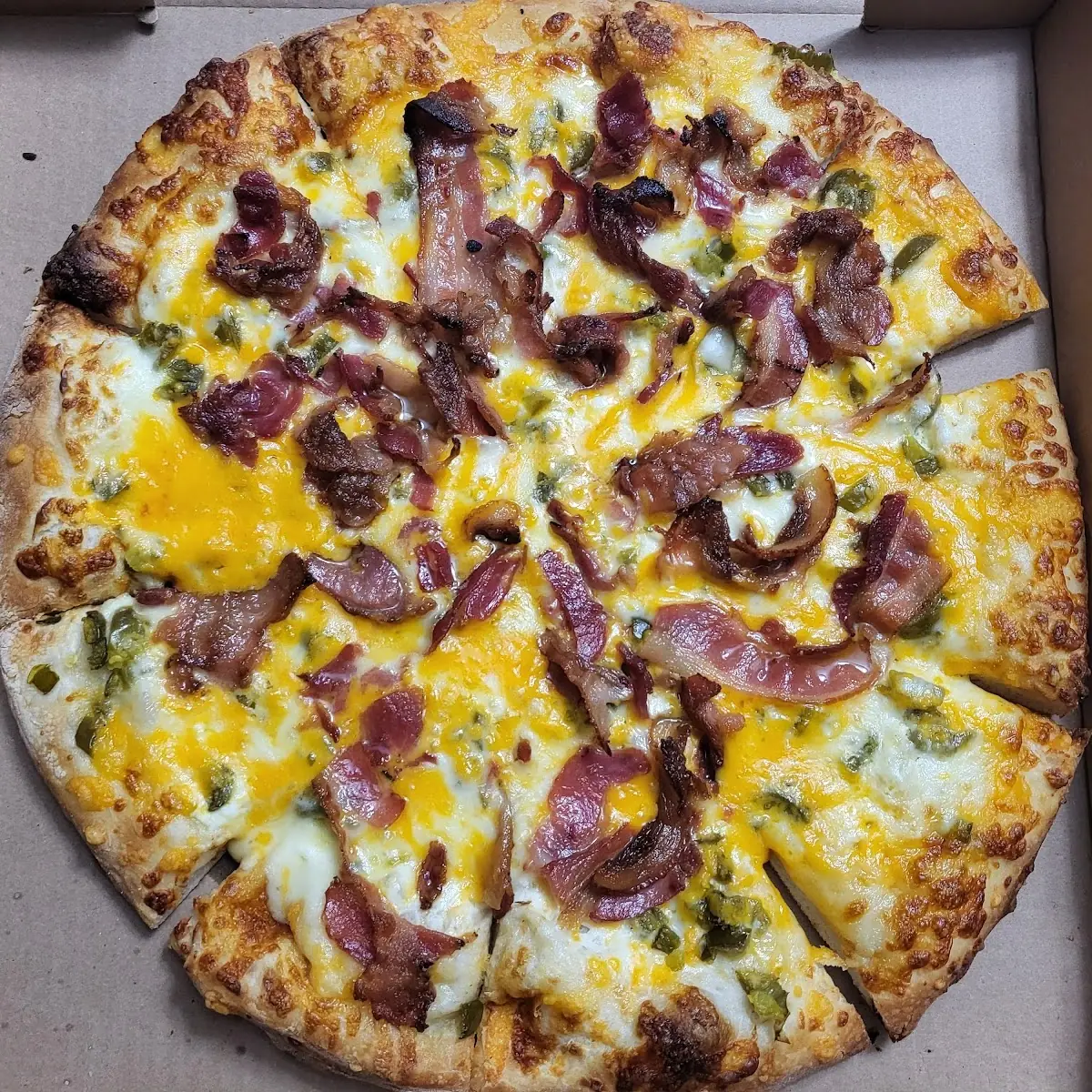12 Medium Bacon Cheeseburger Pizza