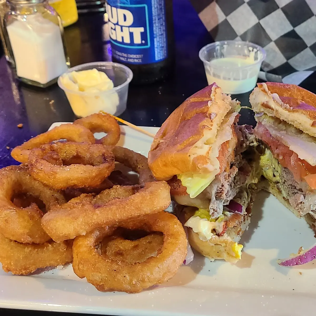 Cheeseburger Deluxe Onion Rings
