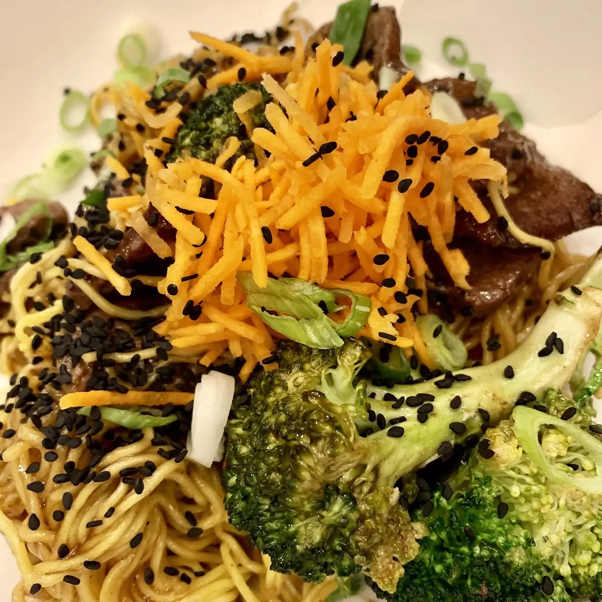Korean Fire Noodles with Steak