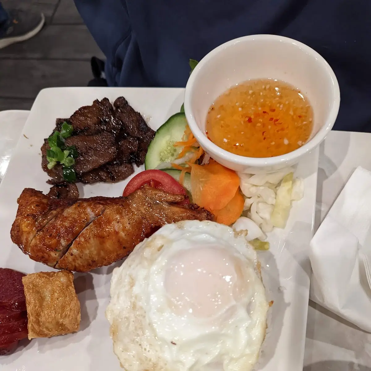 Broken Rice with Mix Grill