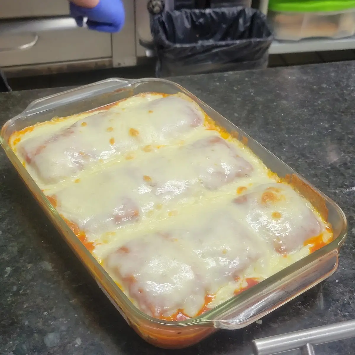 Lasagna with Ricotta Mozzarella & Ground Beef
