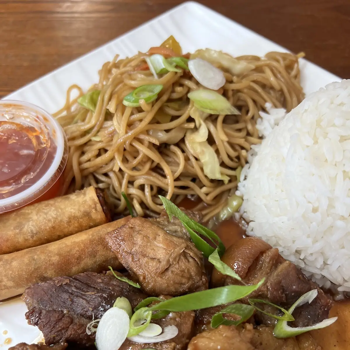 Lumpia Pancit Canton Chicken Adobo