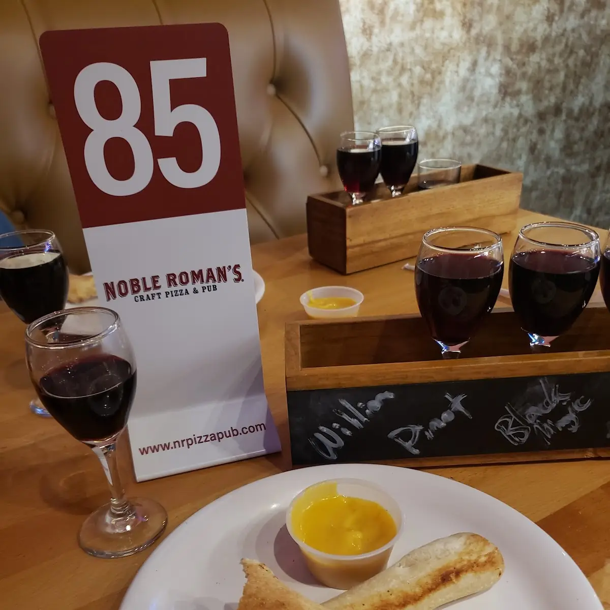 Breadsticks and Wine Flight