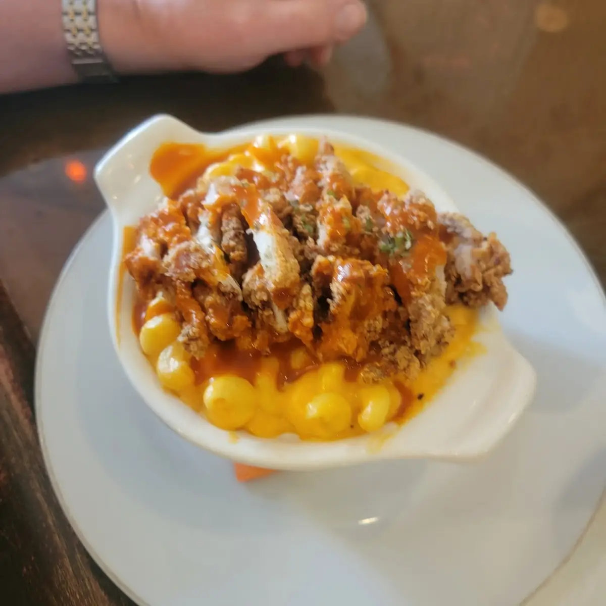 Mac & Cheese with Buffalo Chicken