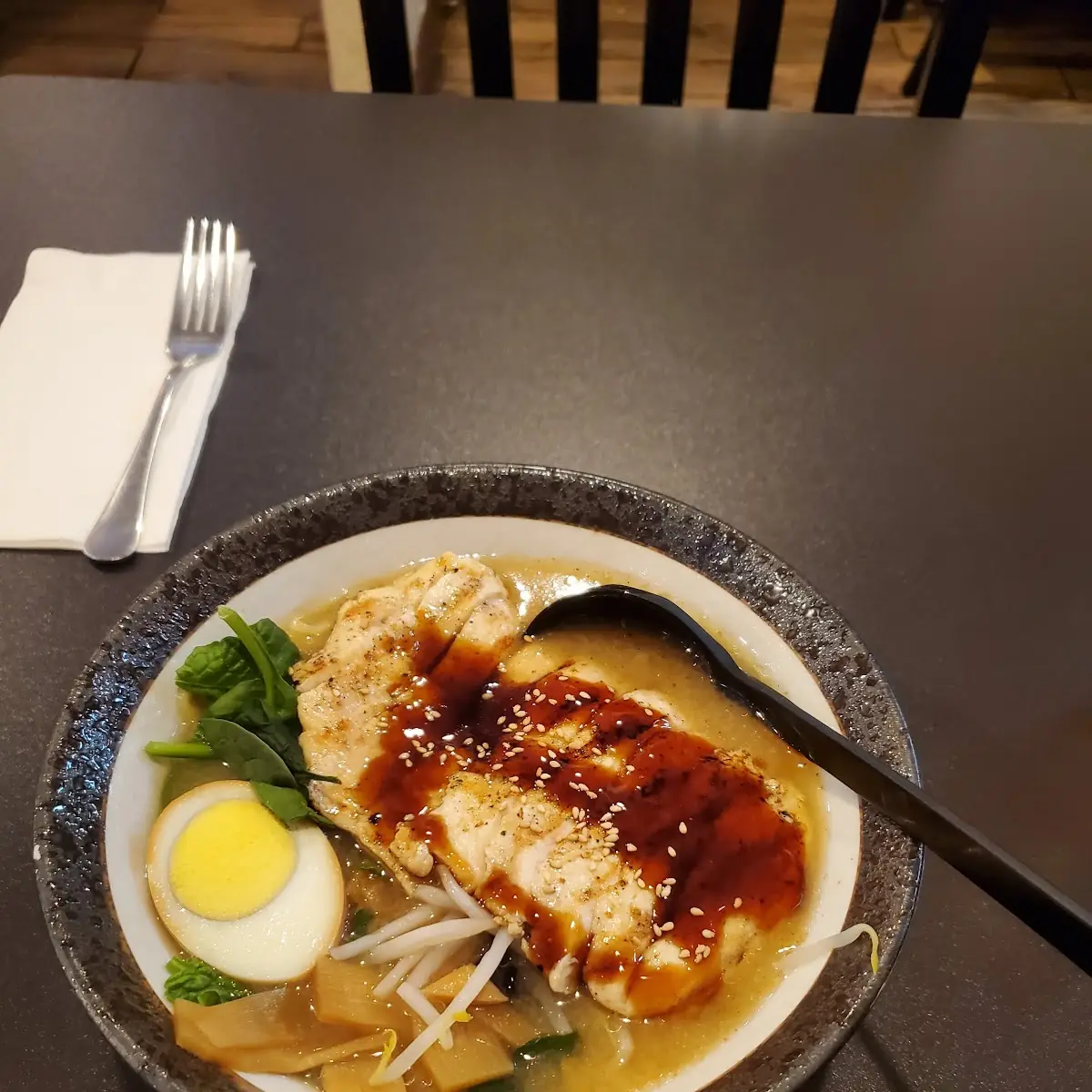 Miso Chicken Teriyaki Ramen Noodle Soup