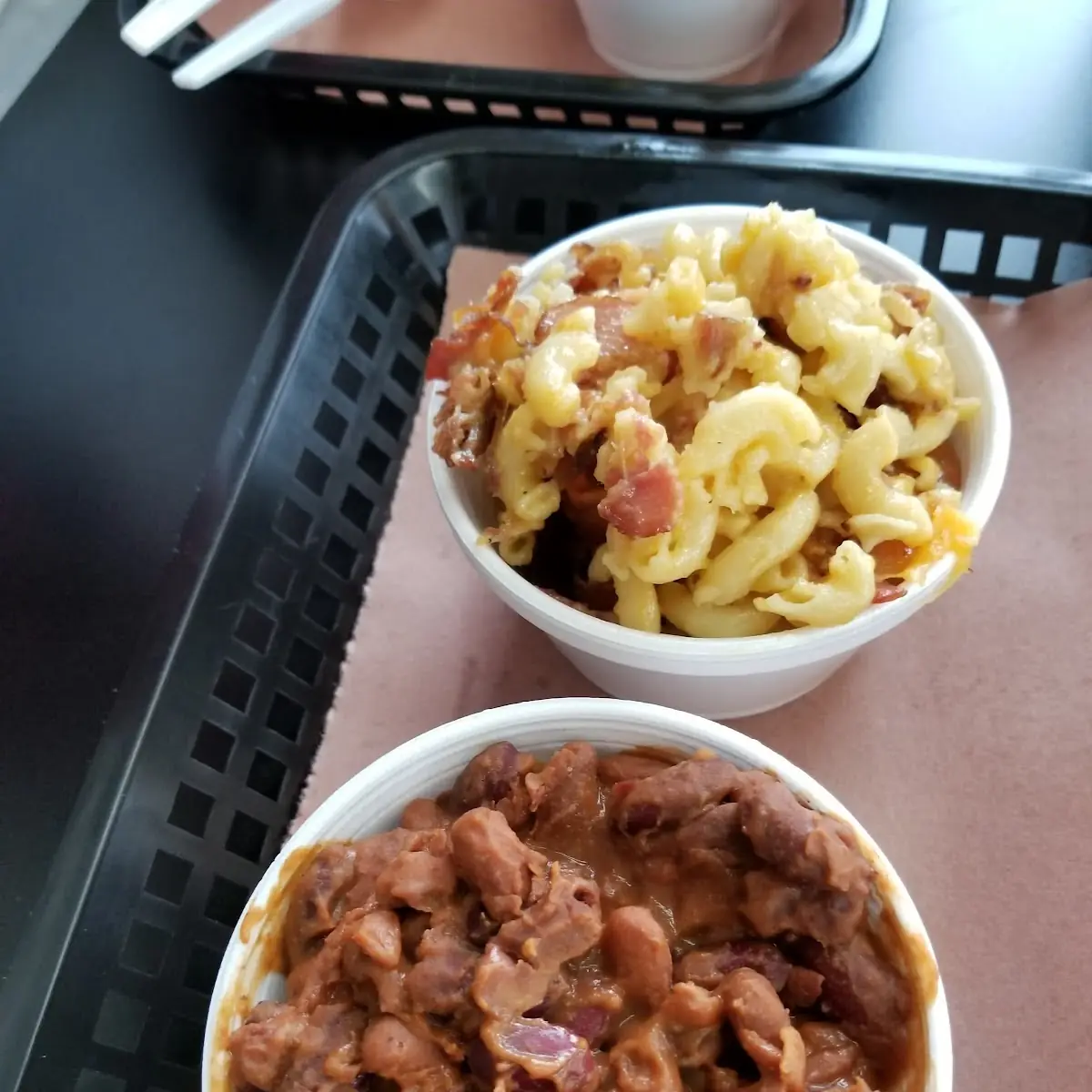 Mac and Cheese with Baked Beans