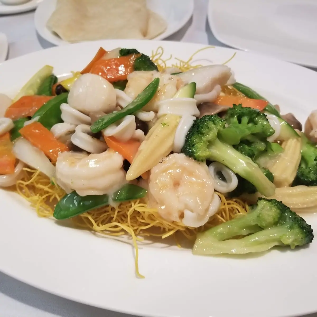 Seafood Pan Fried Noodles