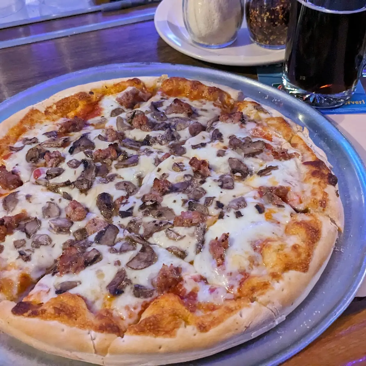 Sausage Mushroom Pizza