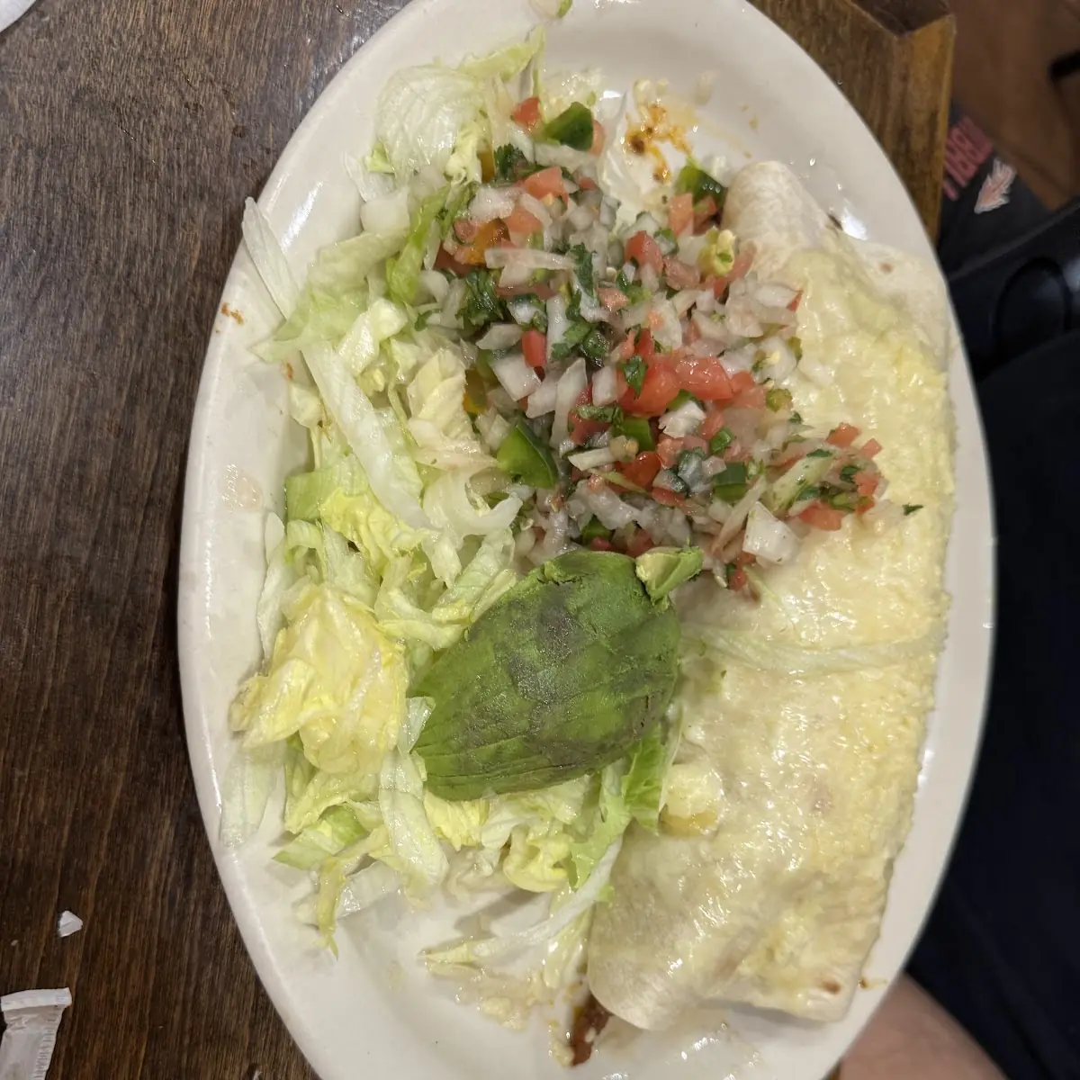 Burrito Verde Steak with Rice and Beans