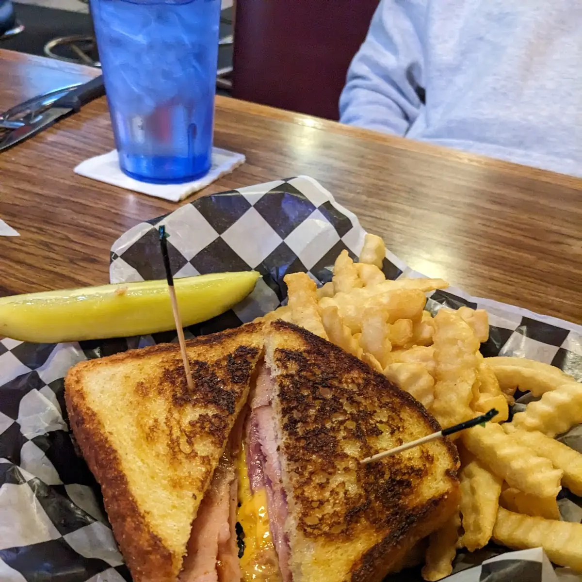 Hot Ham and Cheese Sandwich