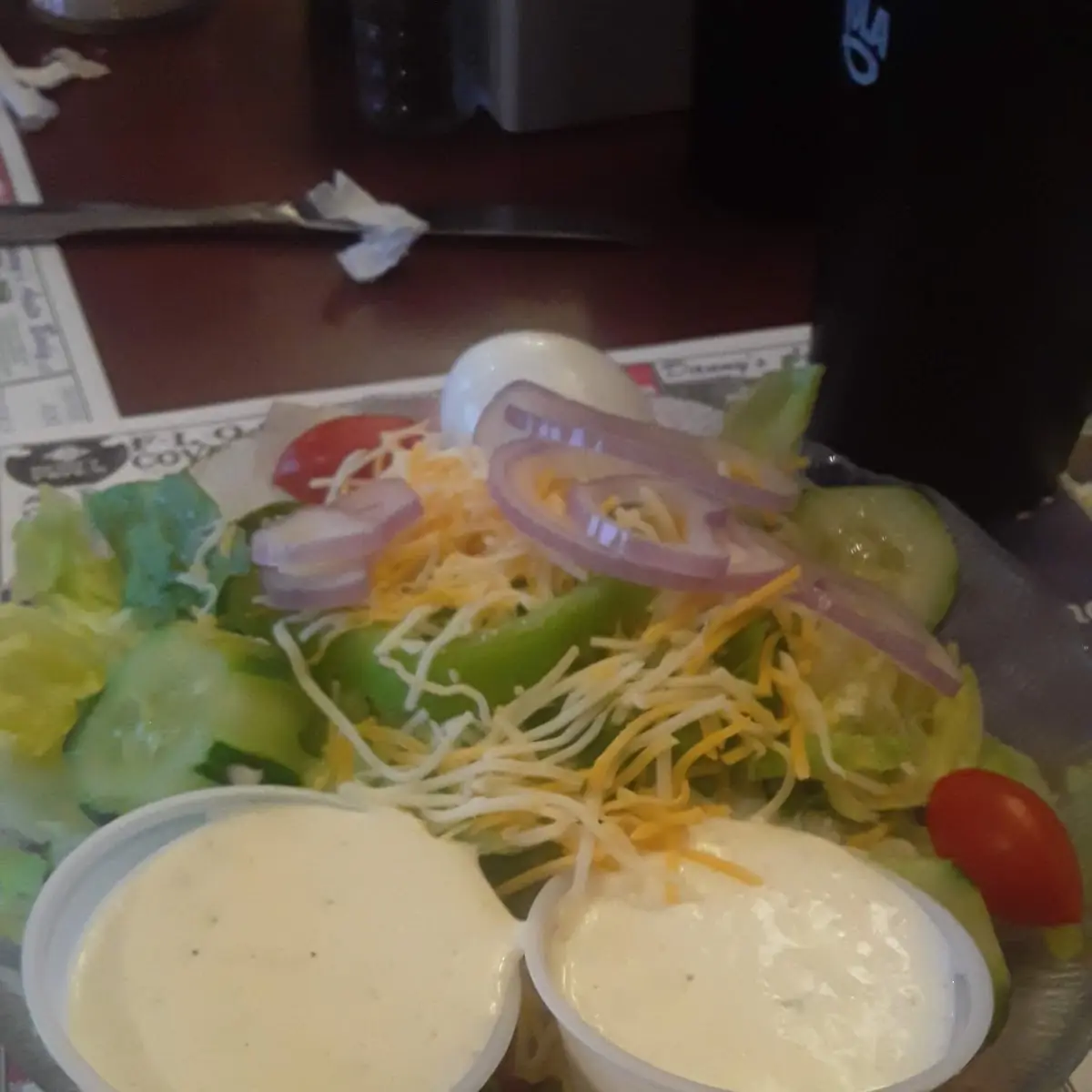 Side Salad with Ranch Dressing