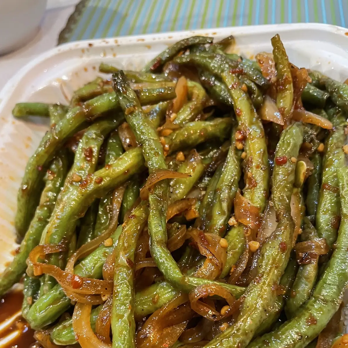 Green Beans with Garlic Sauce