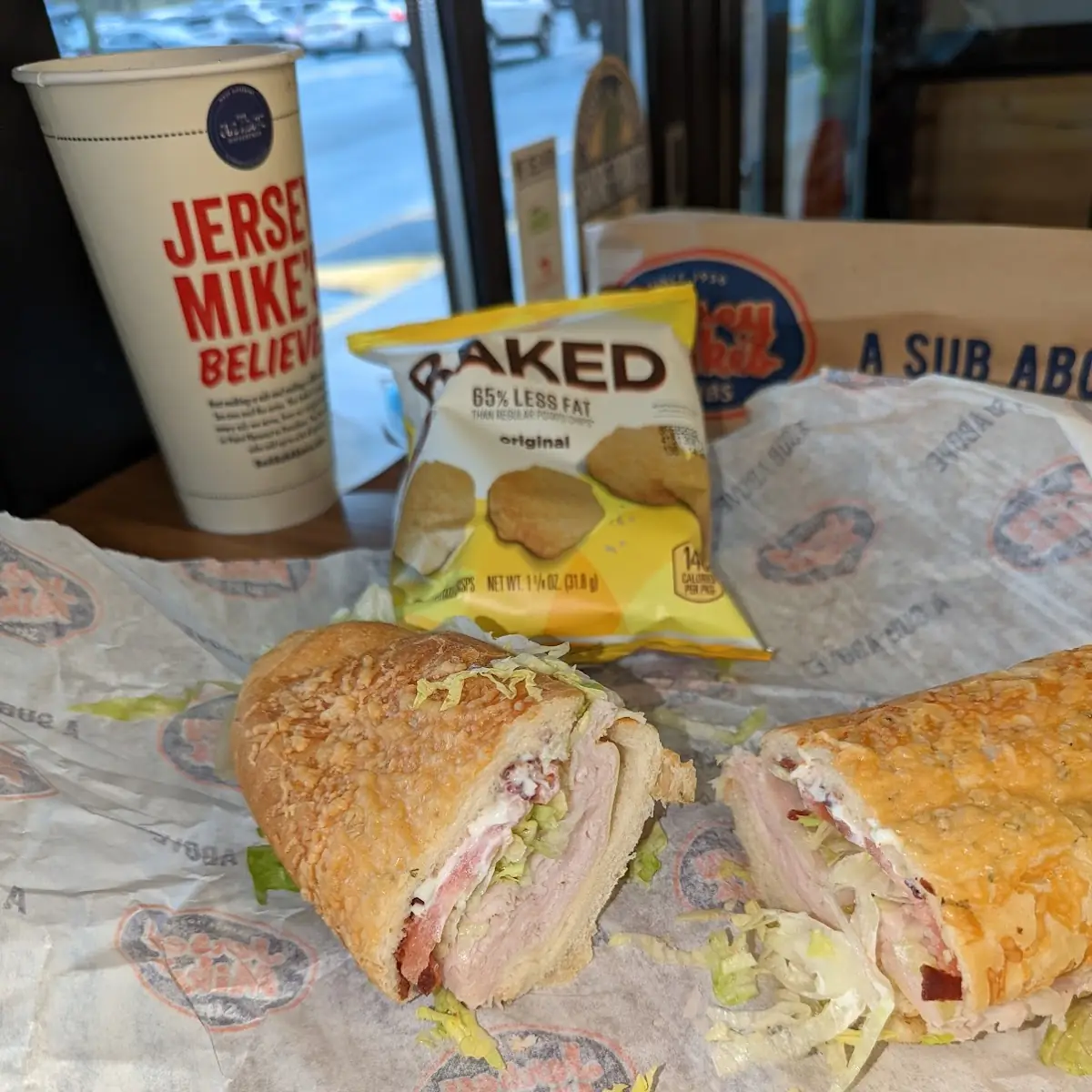 Turkey Provolone with Bacon Parmesan Cheese Bread