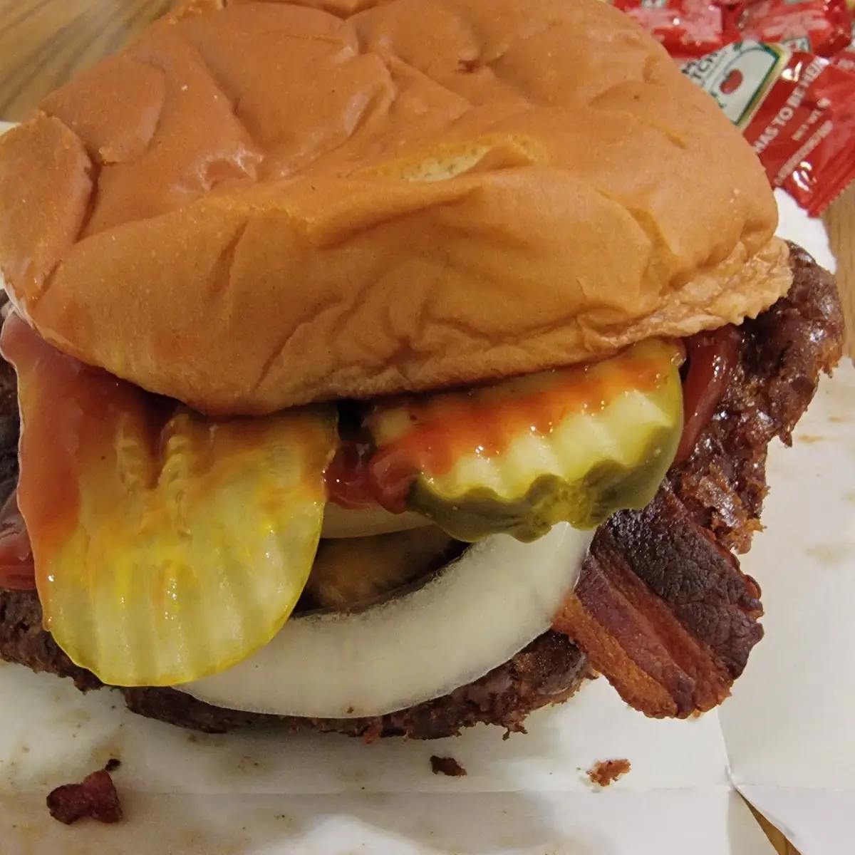 Double Cheeseburger with Bacon