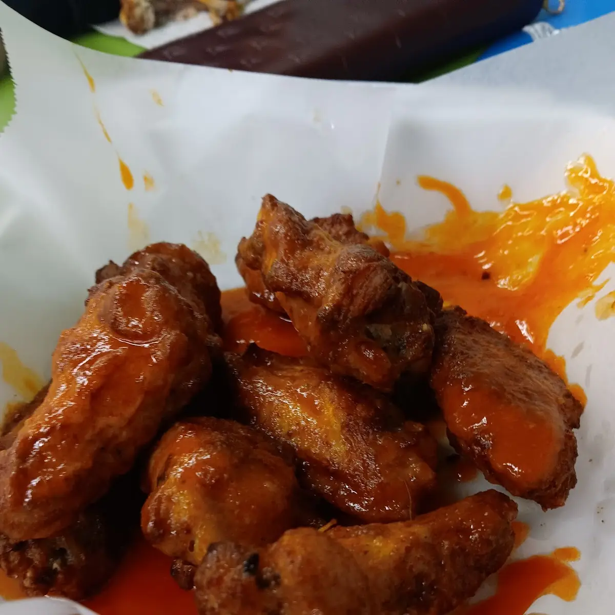Hot Traditional Wings with Extra Sauce