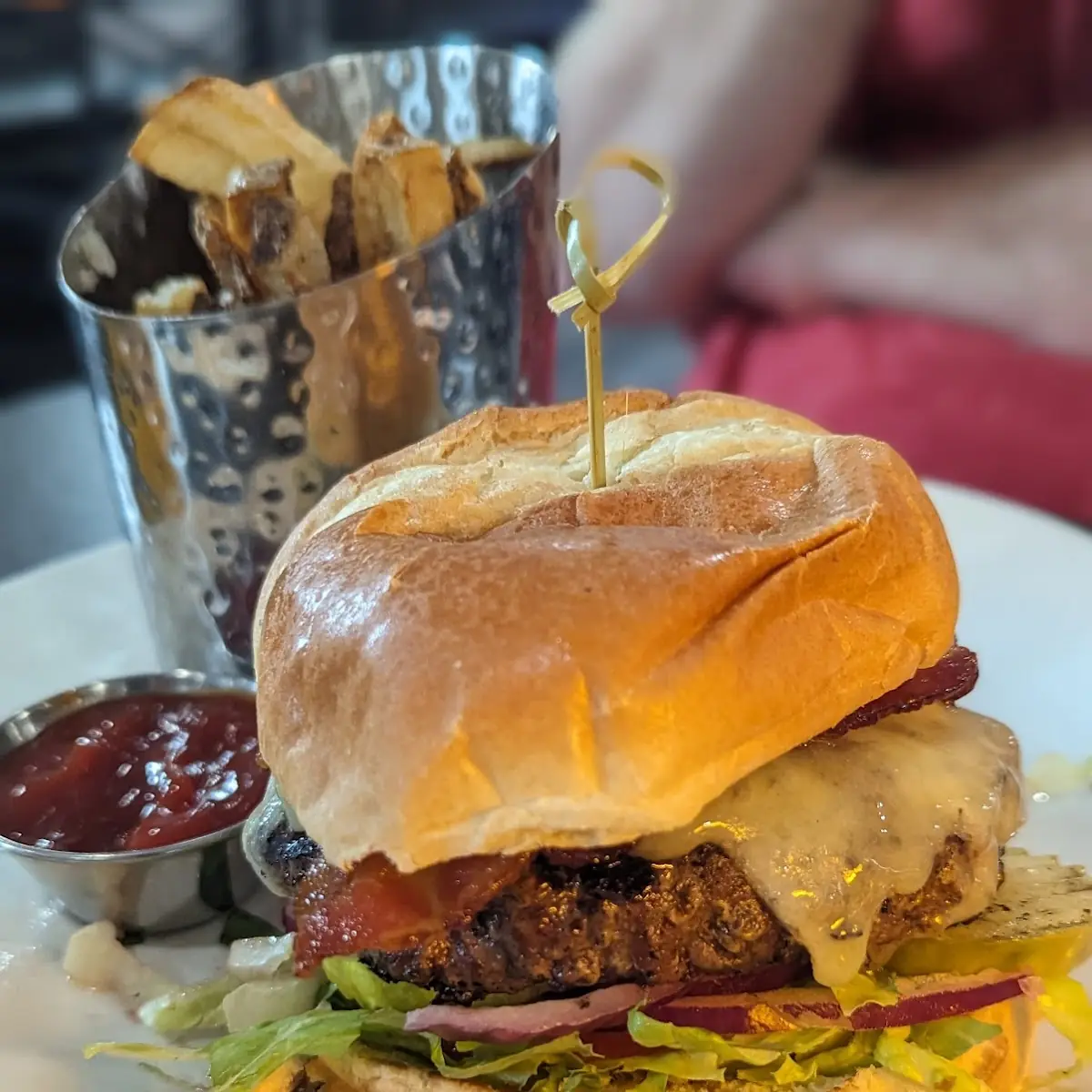 Tri-Blend Cheddar Bacon Burger
