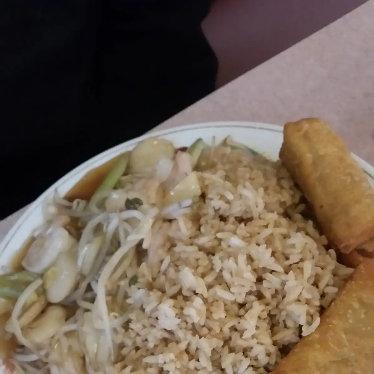 Shrimp Chop Suey with 2 Egg Rolls