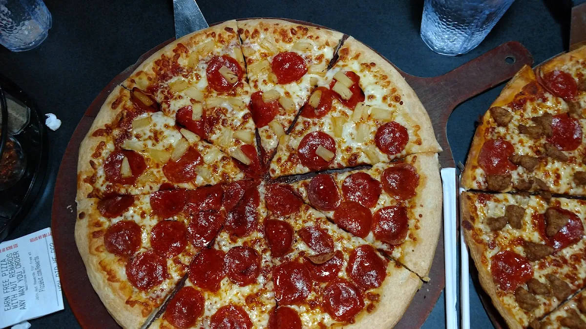 Pepperoni Pizza with Half Extra Cheese