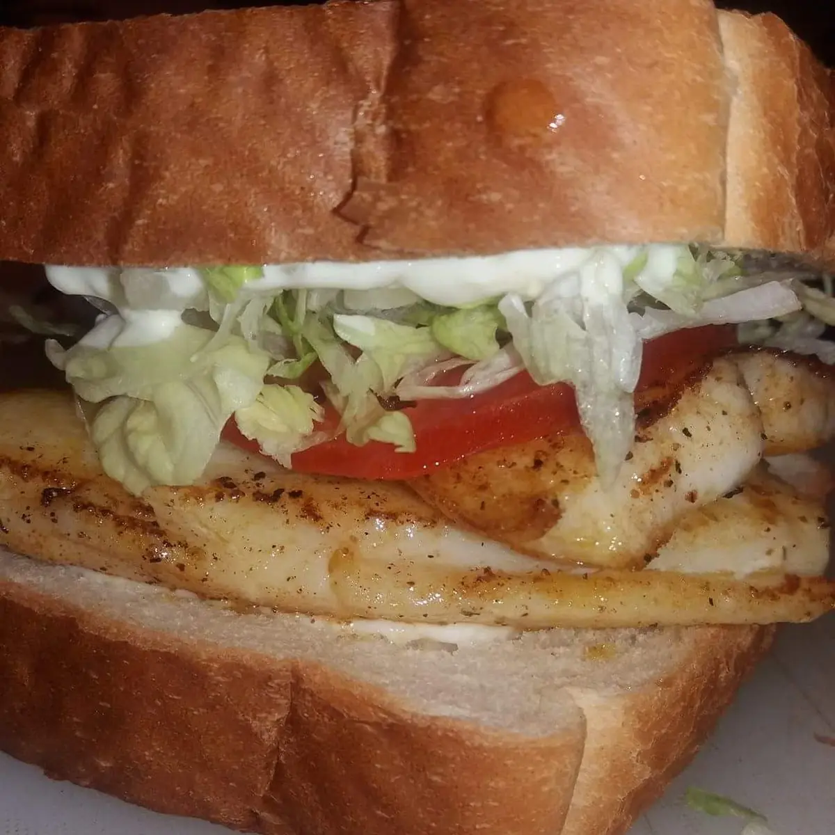 Grilled Cat Fish Sandwich