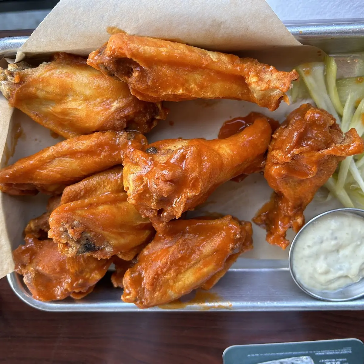 Buffalo Chicken Wings with Dip