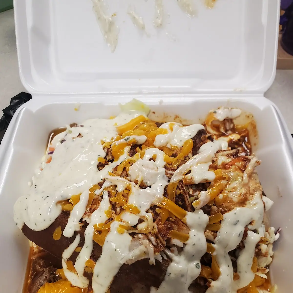 Loaded Baked Potato with Pulled Pork