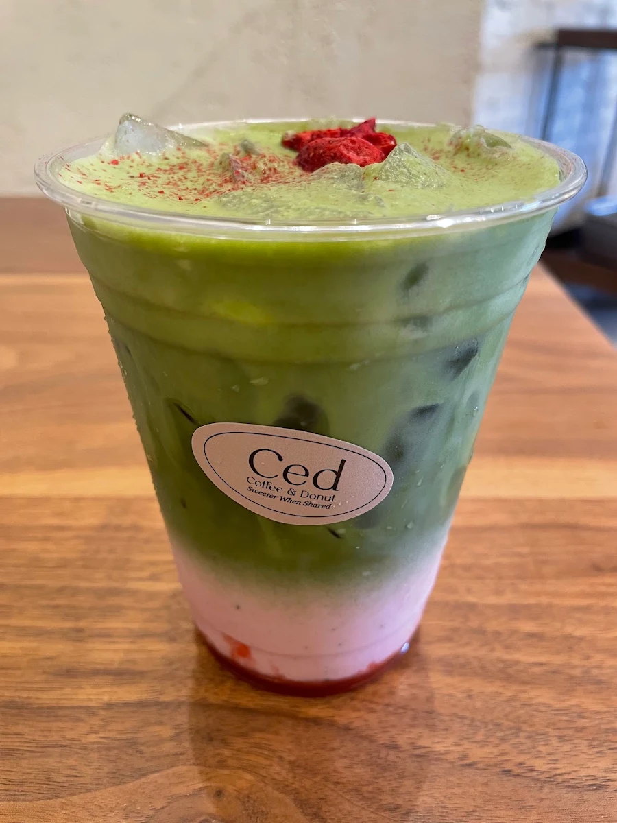 Strawberry Matcha Latte