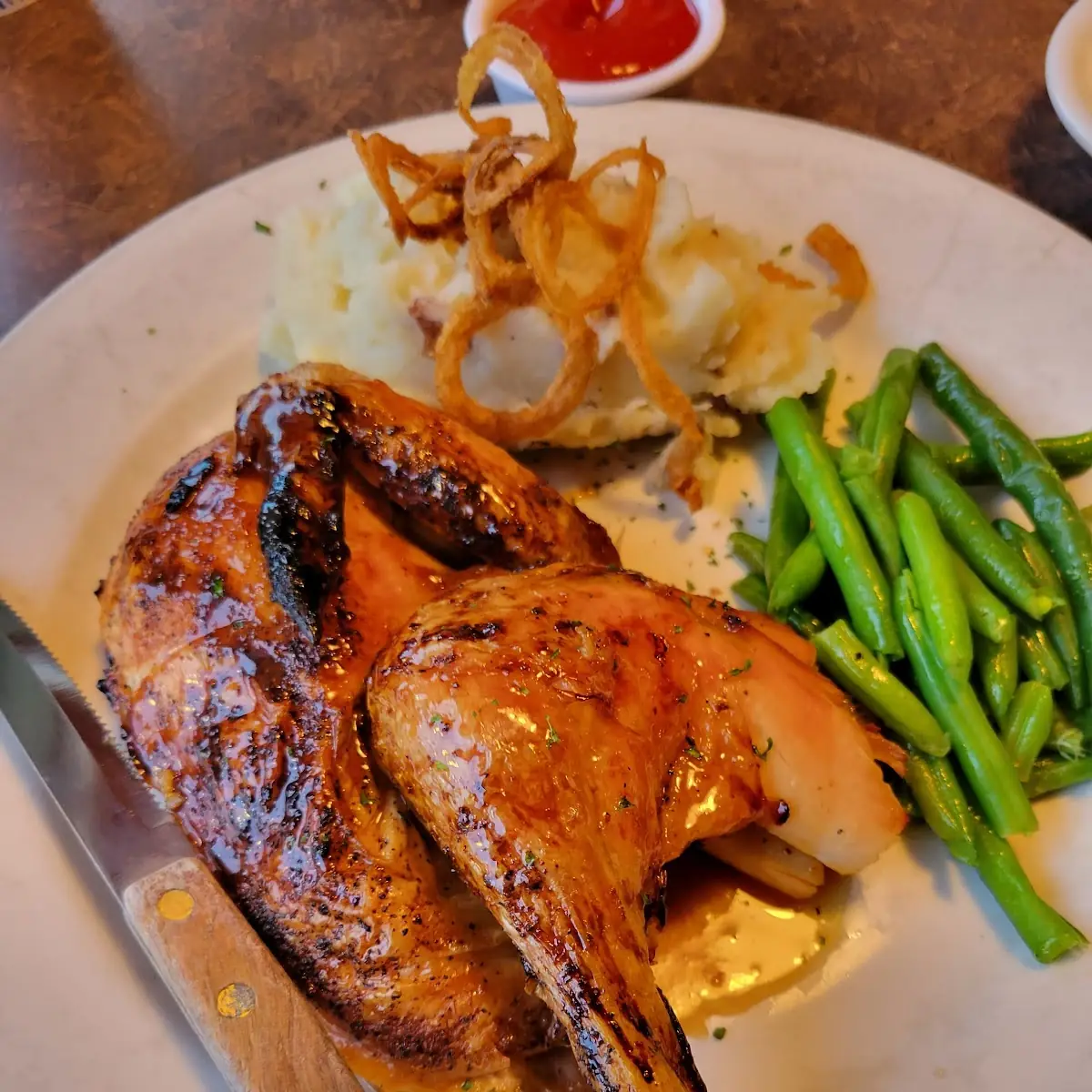 Maple Glazed Half Chicken
