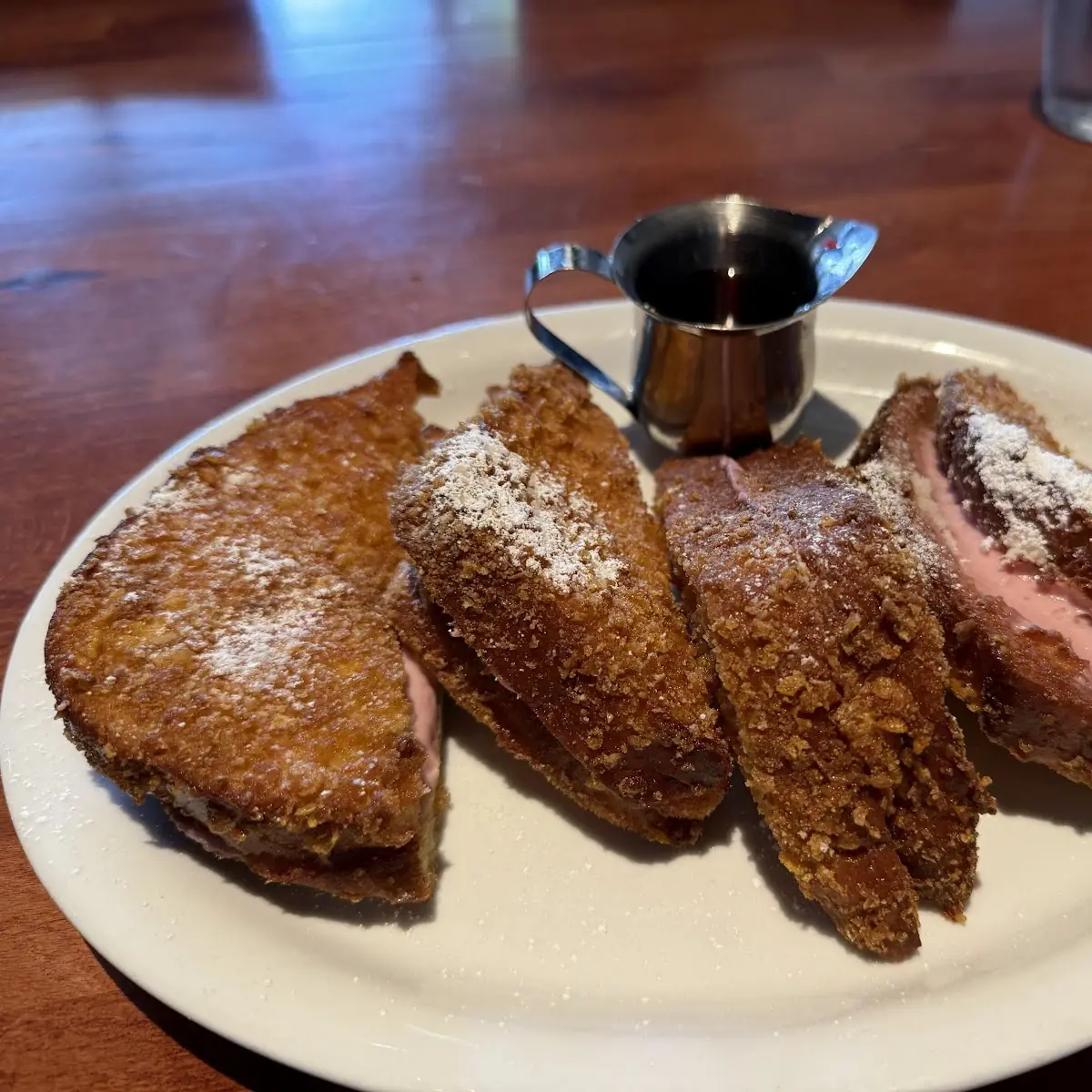 Raspberry Cream Cheese Stuffed French Toast