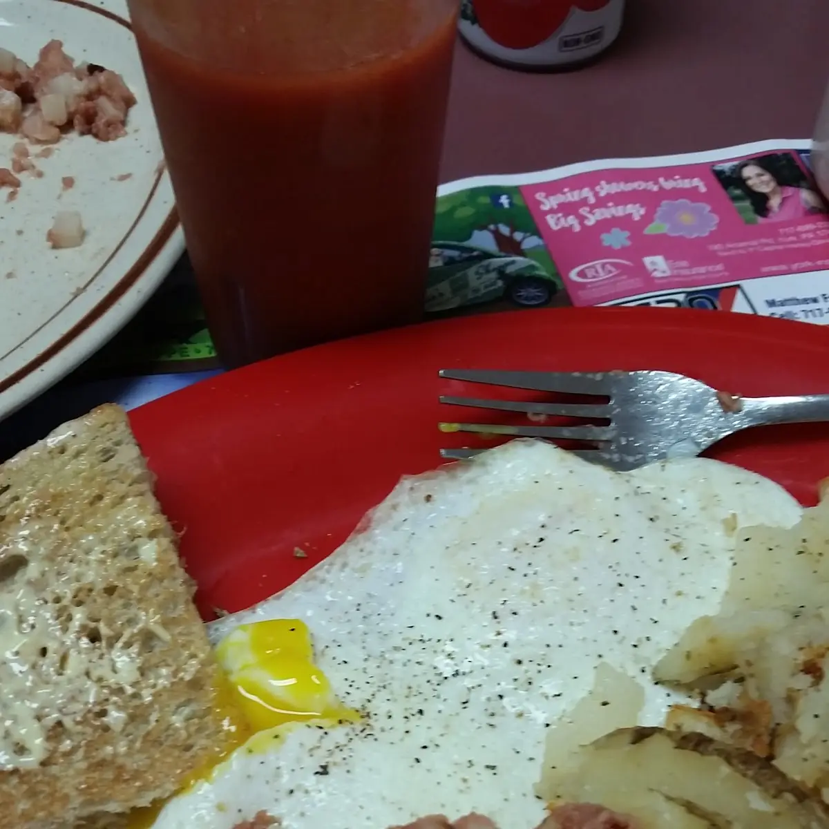 Eggs over Easy with Corned Beef Hash & Home Fries