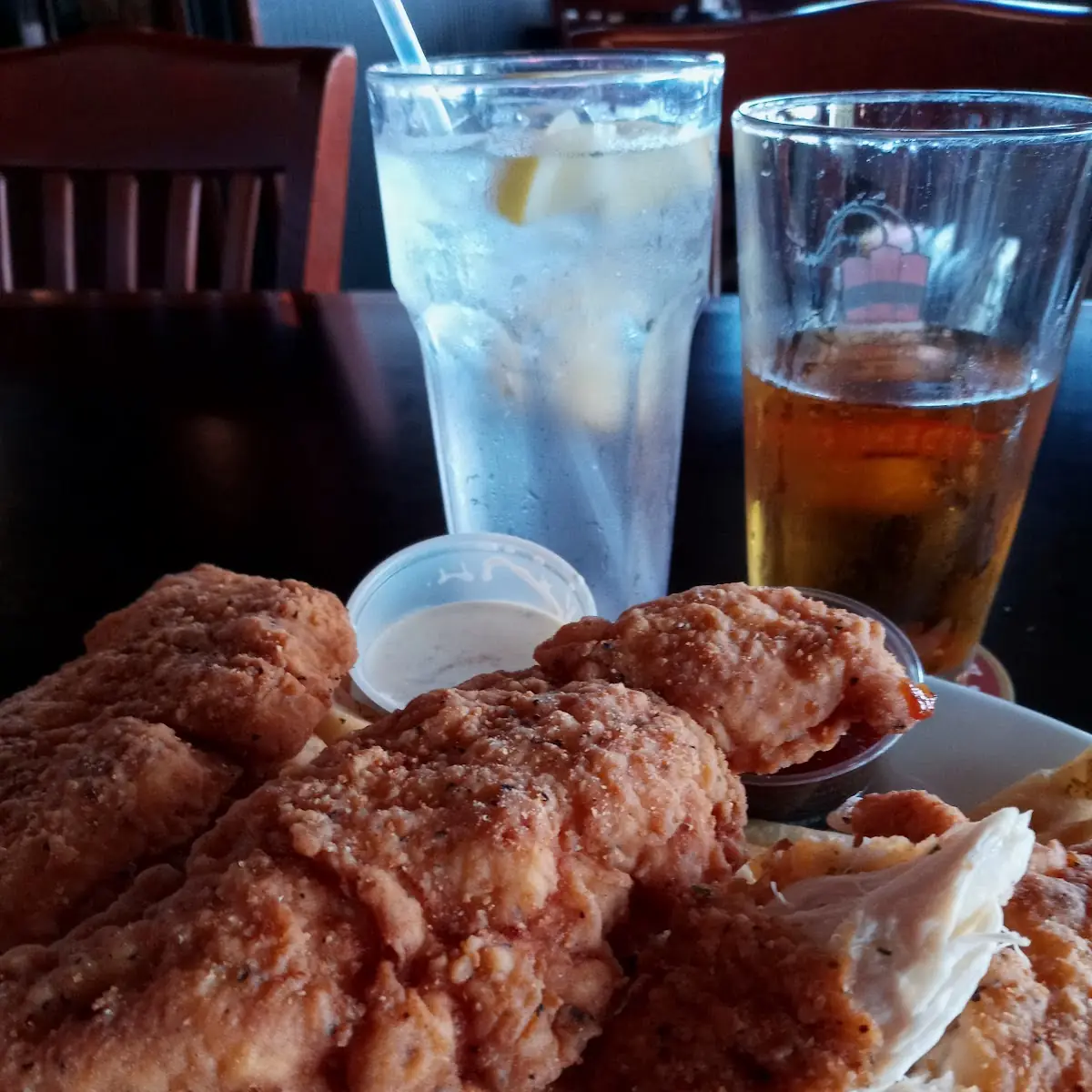 Chicken Strips and Seasoned Fries