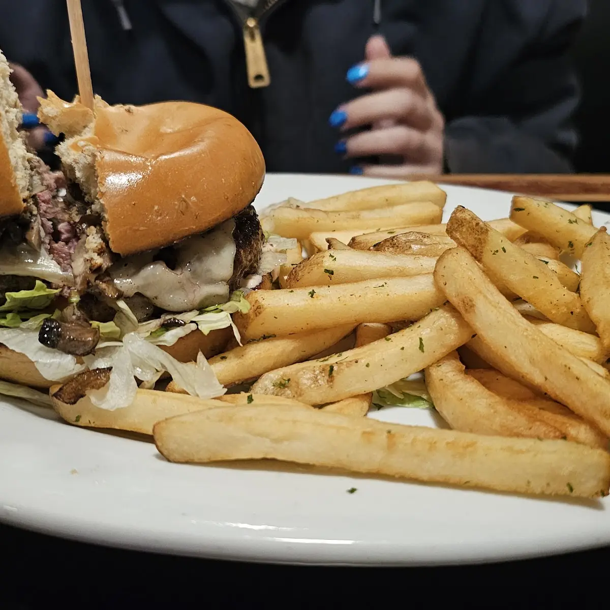 Mushroom Swiss Burger