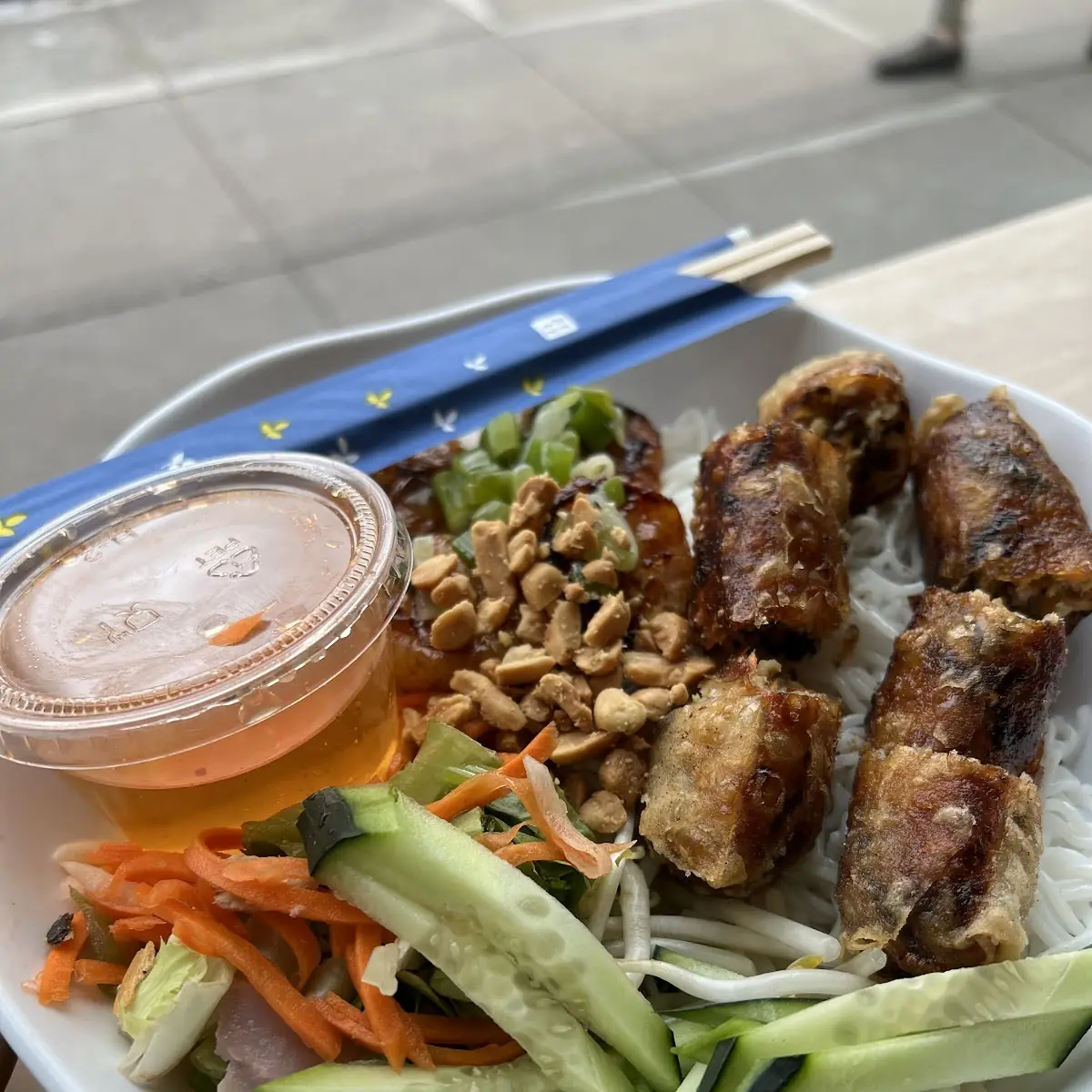 Chicken and Eggroll Vermicelli