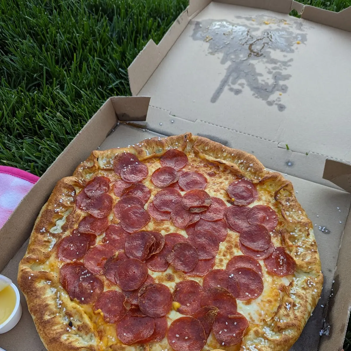 Unsliced Pretzel Crust Pizza
