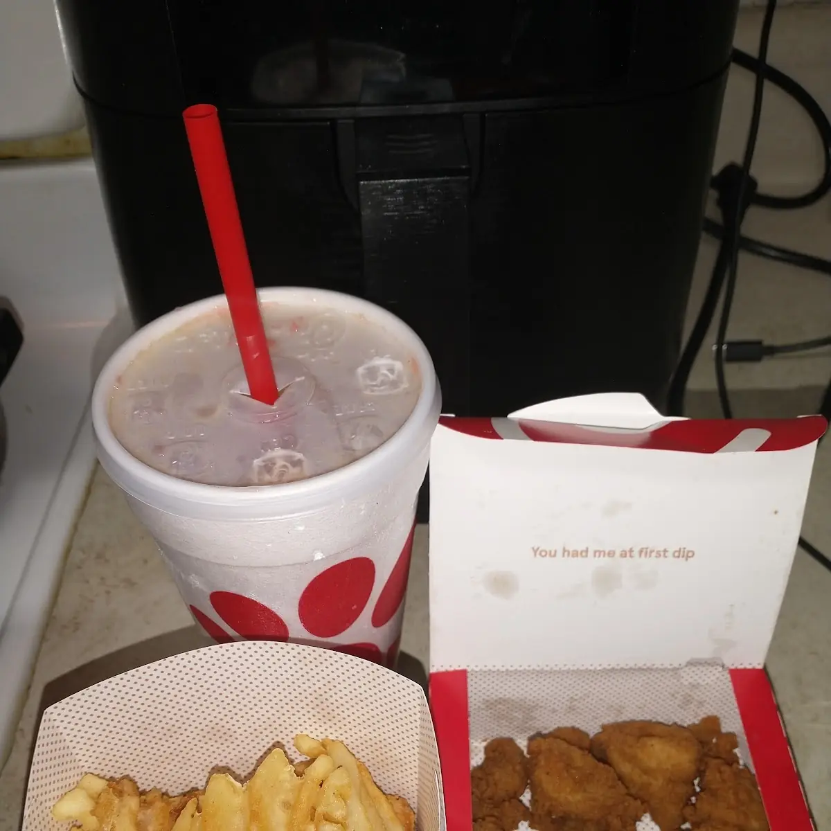 Waffles Fries and Chicken Nuggets